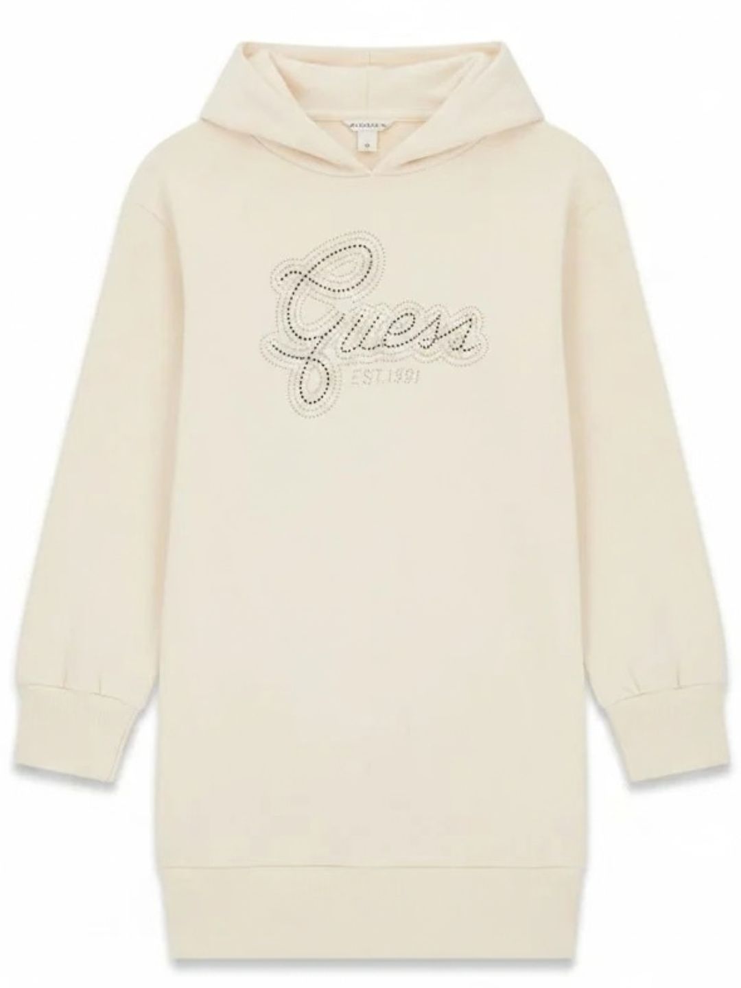 Abito da ragazza con logo lettering con strass sul davanti J6YK07K3959