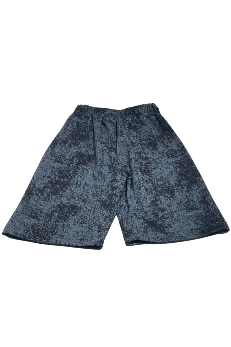 Bermuda da ragazzo in cotone con stampa effetto vintage SS26K03