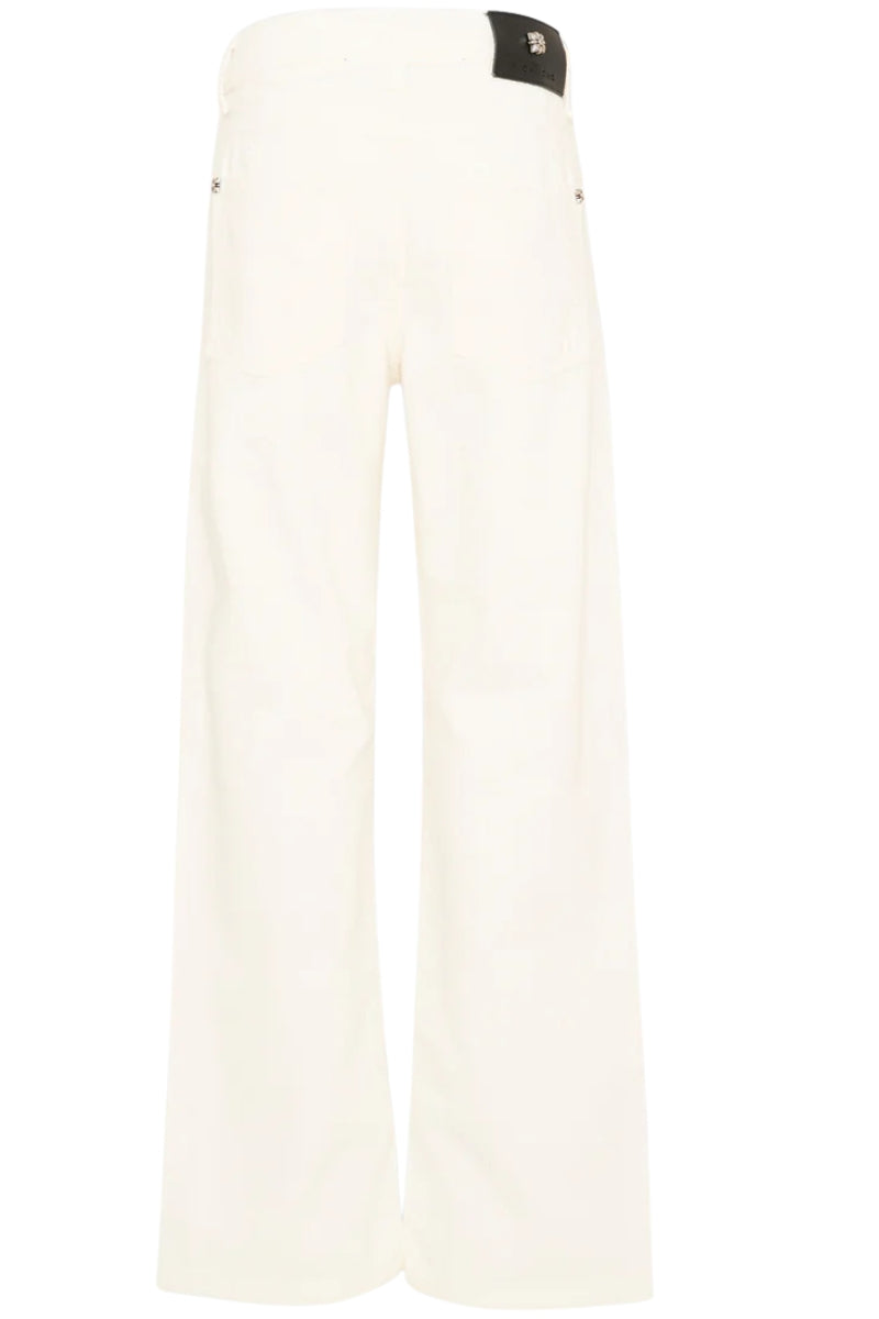 Pantaloni da ragazza in denim di cotone a gamba larga RBP26227PA