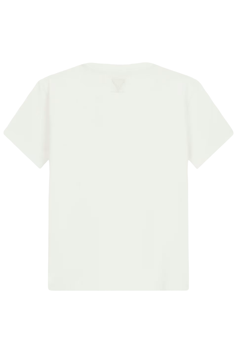 T-shirt da ragazzo con logo lettering in rilievo ton sur ton L5RI37J1311