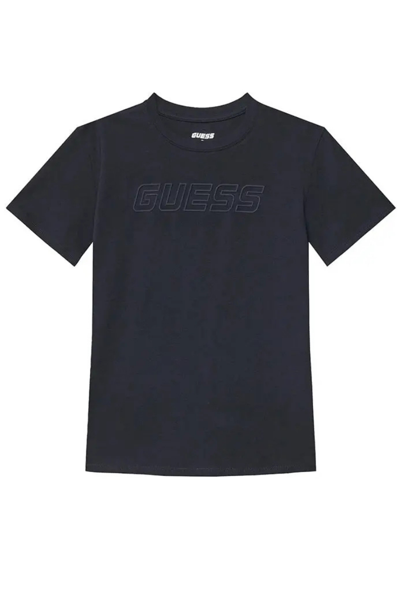 T-shirt da ragazzo con logo lettering in rilievo ton sur ton L5RI37J1311