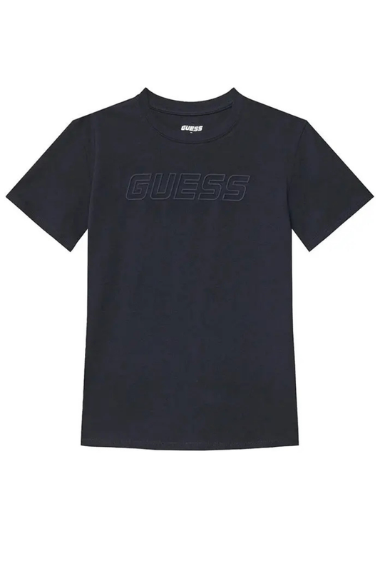 T-shirt da ragazzo con logo lettering in rilievo ton sur ton L5RI37J1311