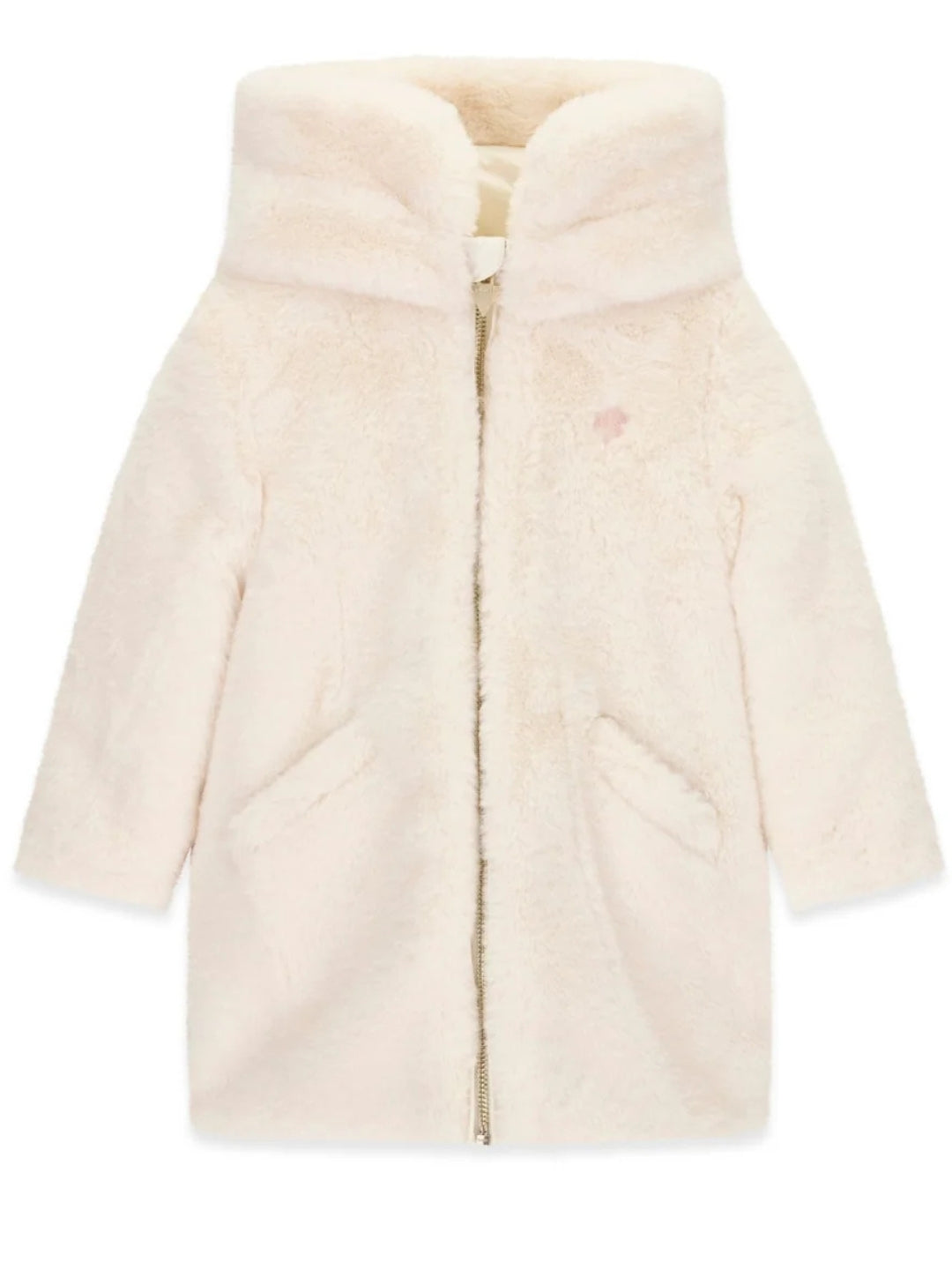 Giubbotto da bambina reversibile con lato trapuntato e lato in eco-pelliccia K6BL04W3965