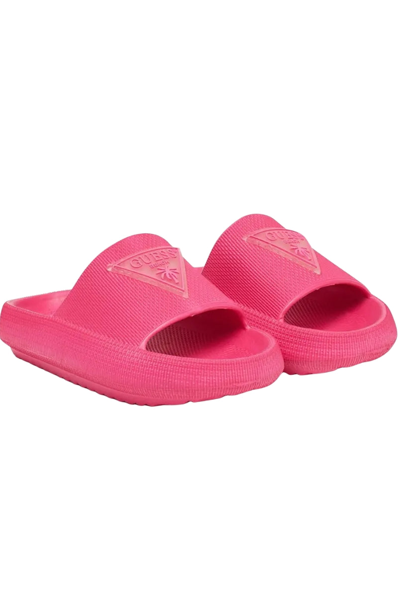 Ciabatte da bambina e ragazza con triangolo loggato sul davanti H6GZ02WG5X0