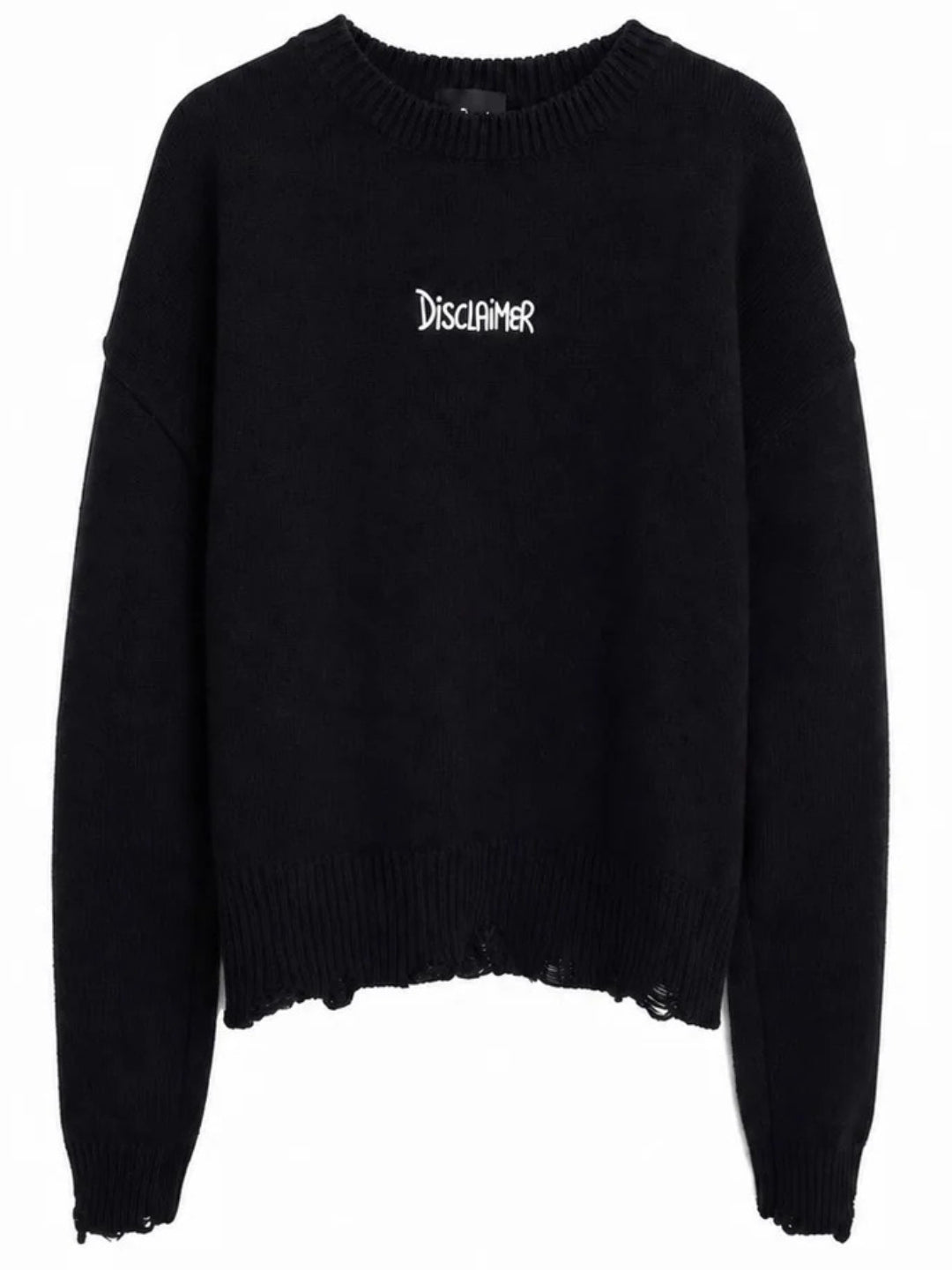 Maglione da ragazza in tricot con maxi logo lettering ricamato sul retro 26IDK59224