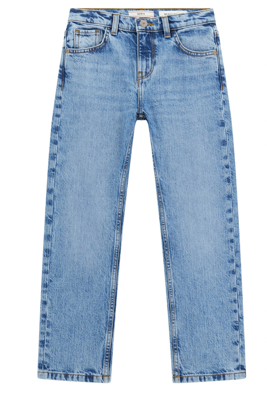 Jeans da ragazzo in denim chiaro con vestibilità skinny L6RA01D58M2