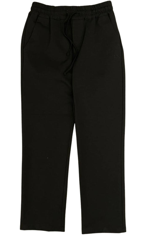 Pantaloni tuta da ragazzo in cotone con logo lettering ton sur ton cucito sul davanti C1BJQI511T328