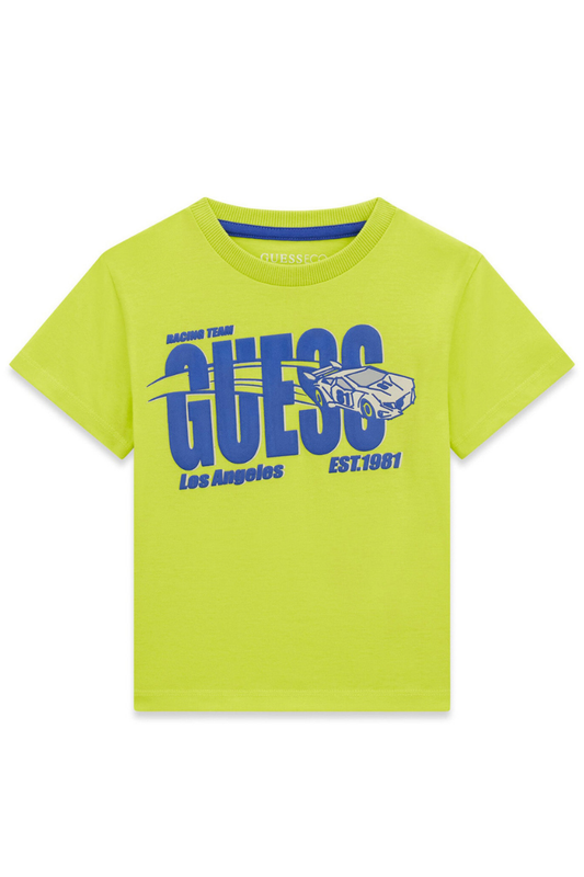 T-shirt da neonato con maxi stampa loggata a contrasto colore sul davanti N6RI05K8HM4