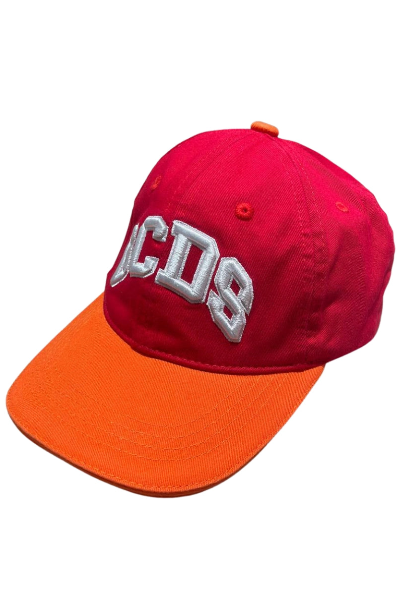 Cappello da ragazzo e ragazza con maxi logo lettering ricamato a contrasto sul davanti C1UJQN712T800