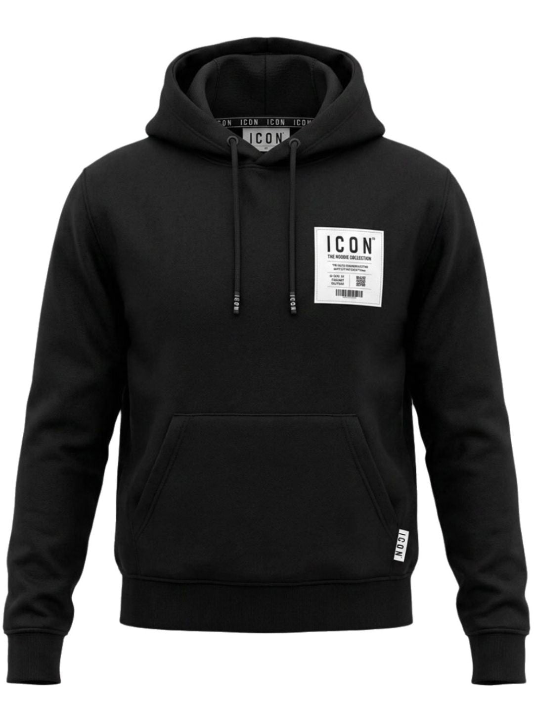 Felpa da ragazzo con cappuccio e stampa loggata IBSW001413