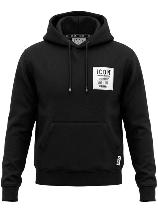 Felpa da ragazzo con cappuccio e stampa loggata IBSW001413