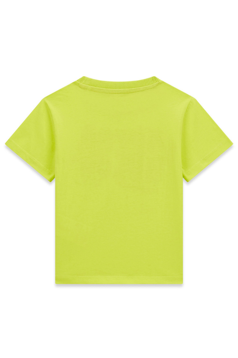 T-shirt da neonato con maxi stampa loggata a contrasto colore sul davanti N6RI05K8HM4