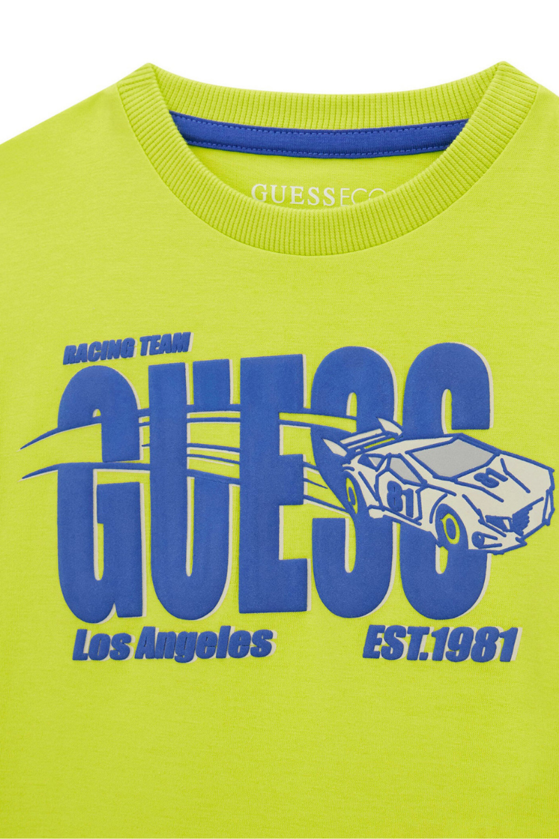 T-shirt da neonato con maxi stampa loggata a contrasto colore sul davanti N6RI05K8HM4