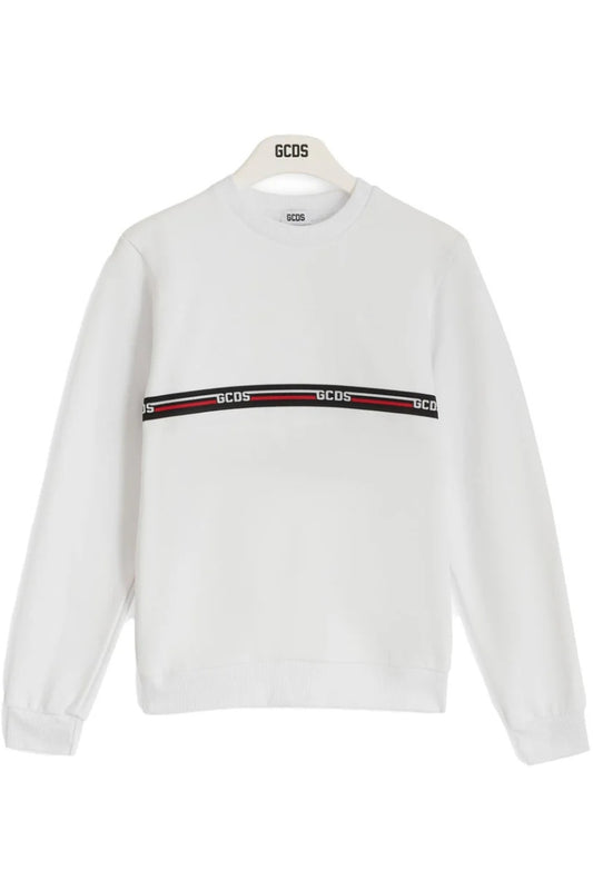 Felpa girocollo da bambino con multi logo lettering a contrasto sul davanti (6 anni) C1BKQE551F004