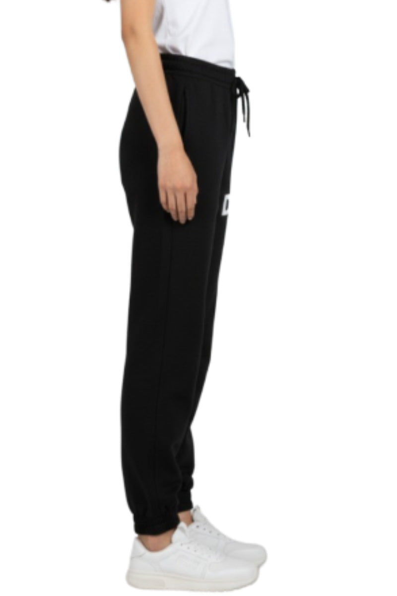 Pantaloni tuta da ragazza con logo a contrasto sulla parte sinistra FW252W03