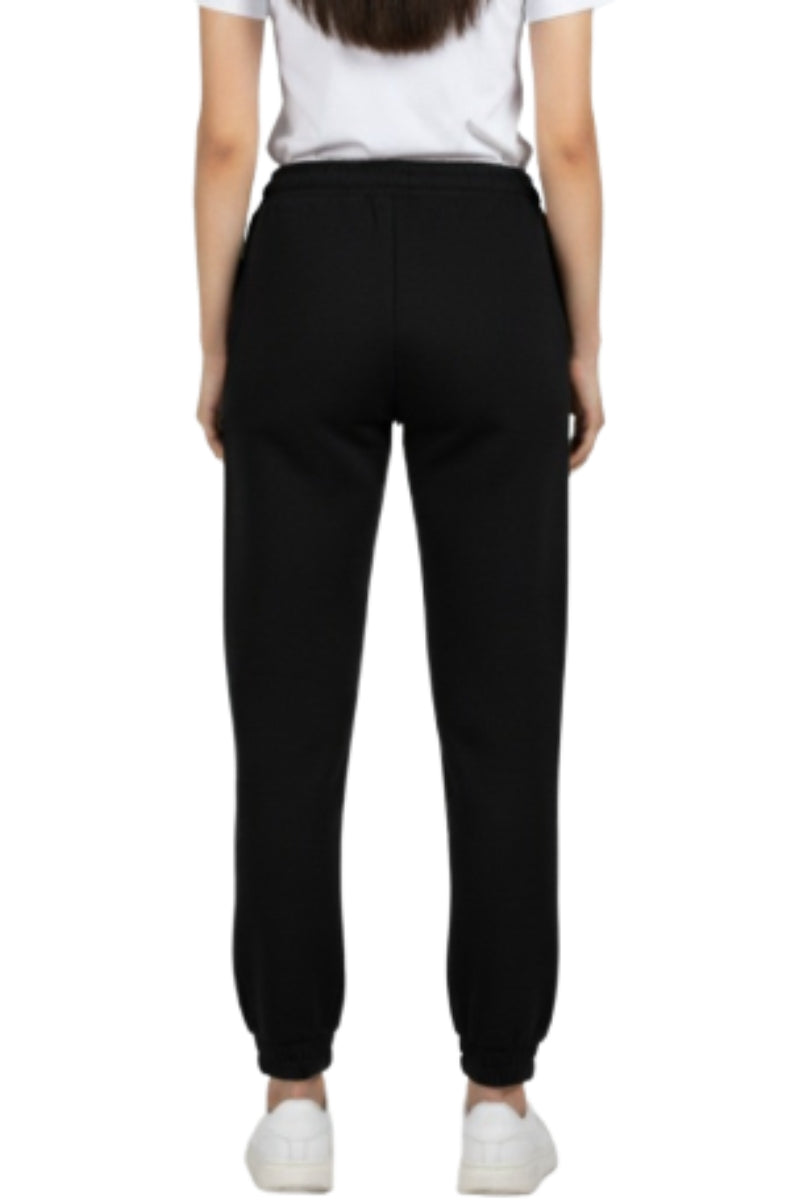 Pantaloni tuta da ragazza con logo a contrasto sulla parte sinistra FW252W03
