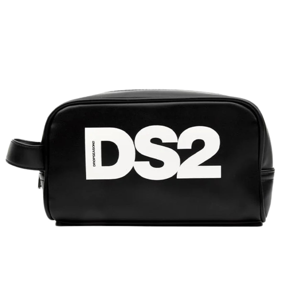 Borsello da ragazzo in ecopelle con maxi logo a contrasto colore sul davanti FW25Z05