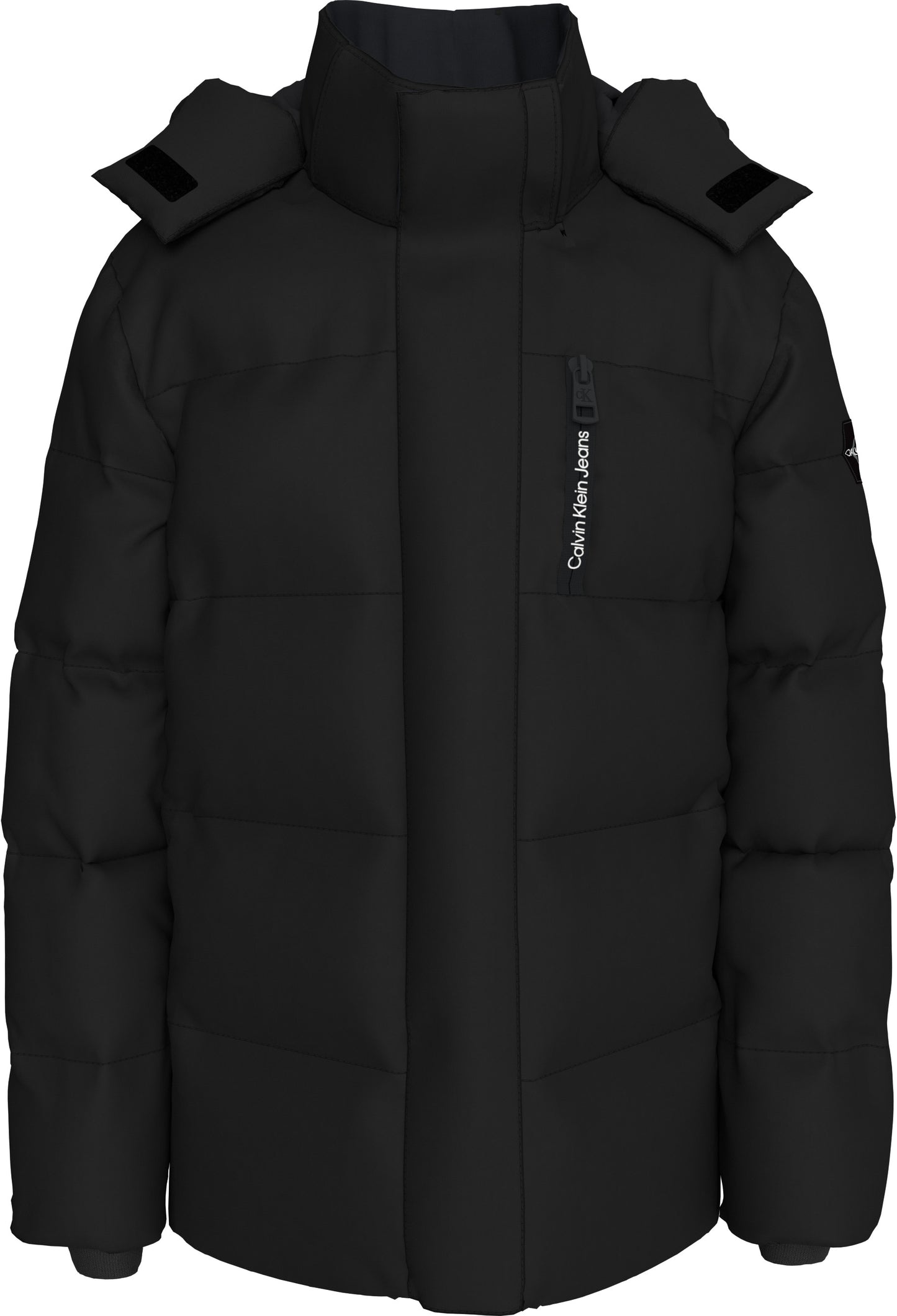 Giubbotto da bambino con imbottitura pesante e logo lettering sul davanti IB0IB01276BEH