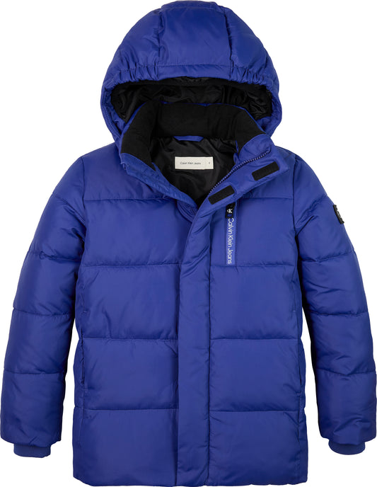 Giubbotto da bambino e ragazzo con imbottitura pesante e logo lettering sul davanti IB0IB01276C7L