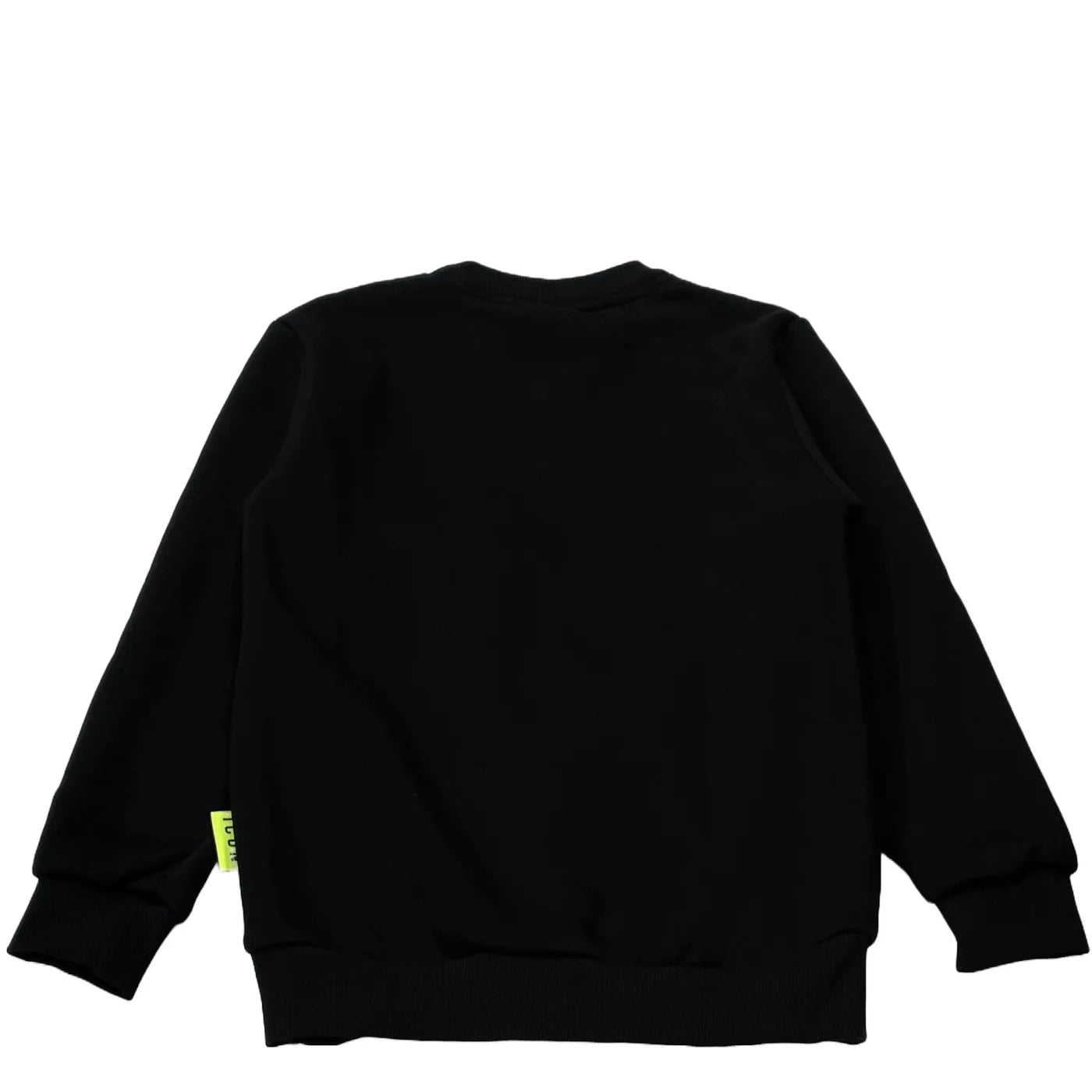 Felpa con maxi logo frontale a destra e tasca a sinistra