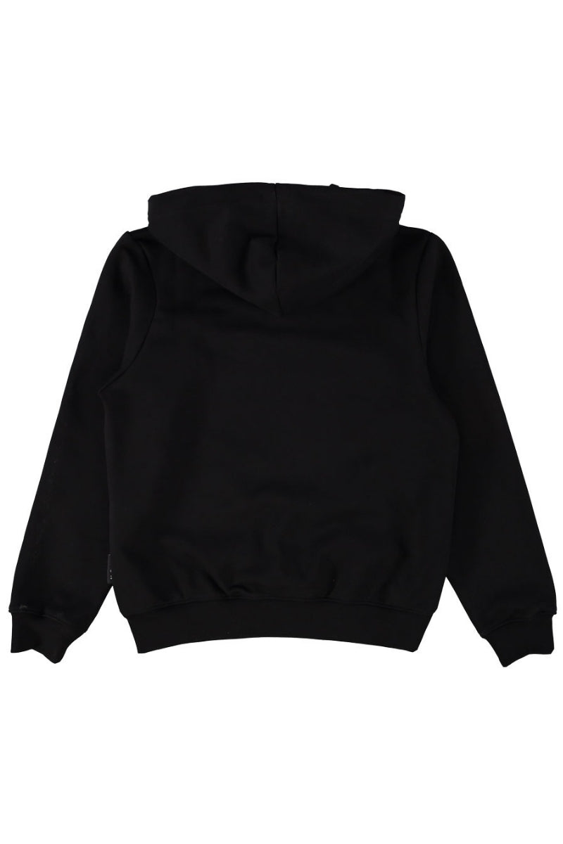 Felpa da ragazzo con maxi logo lettering verticale stampato lungo il fianco IBSW00749