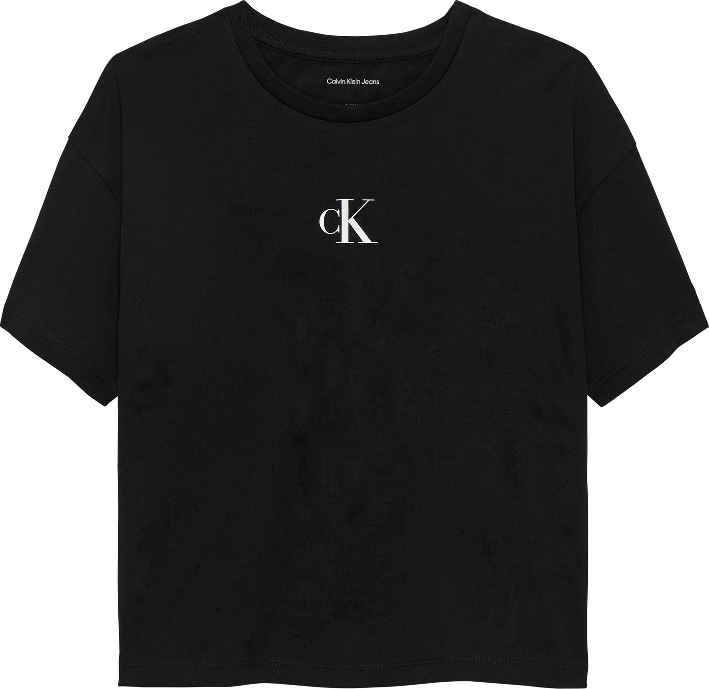 T-shirt da ragazza in jersey di cotone con taglio squadrato IG0IG02136BEH