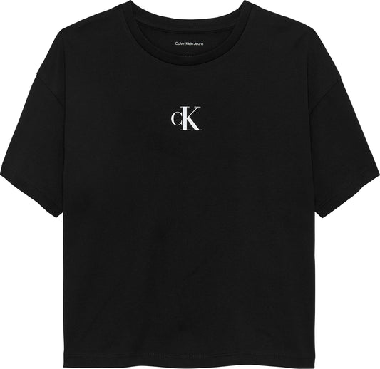 T-shirt da ragazza in jersey di cotone con taglio squadrato IG0IG02136BEH