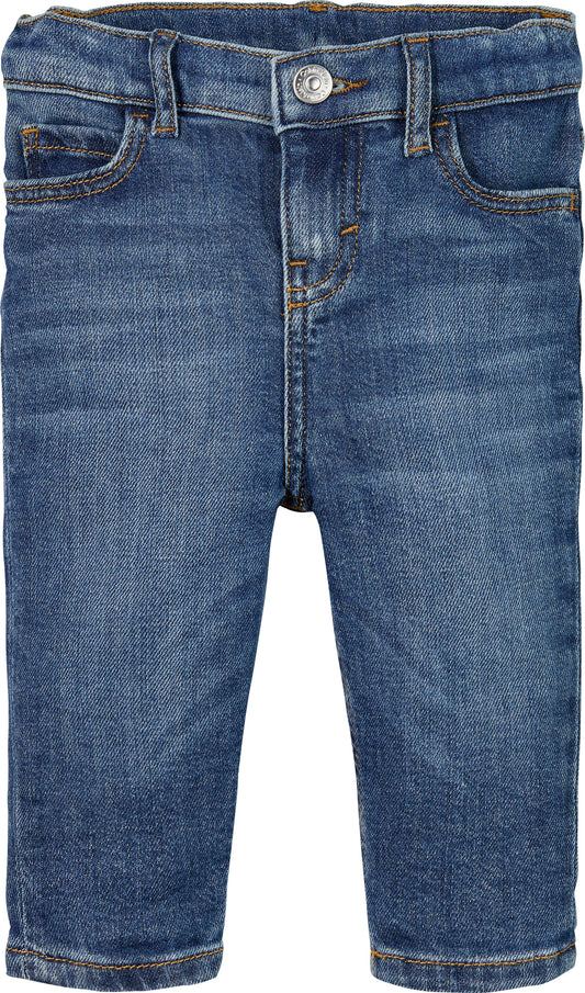 Jeans da neonato e bambino in cotone morbido cinque tasche IN0IN002191AA
