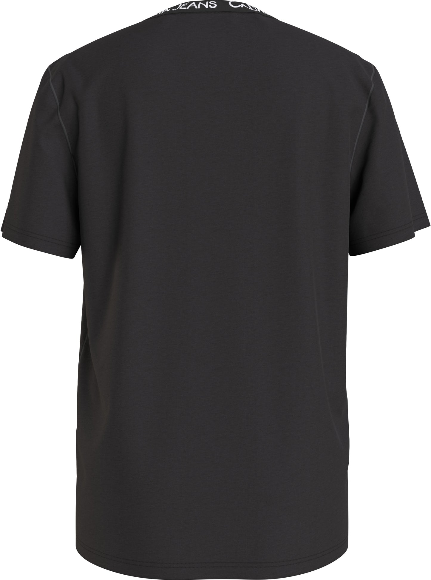 T-shirt da ragazzo in cotone con logo lettering a contrasto sul collo e logo monogram sulla manica IU0IU00234BEH