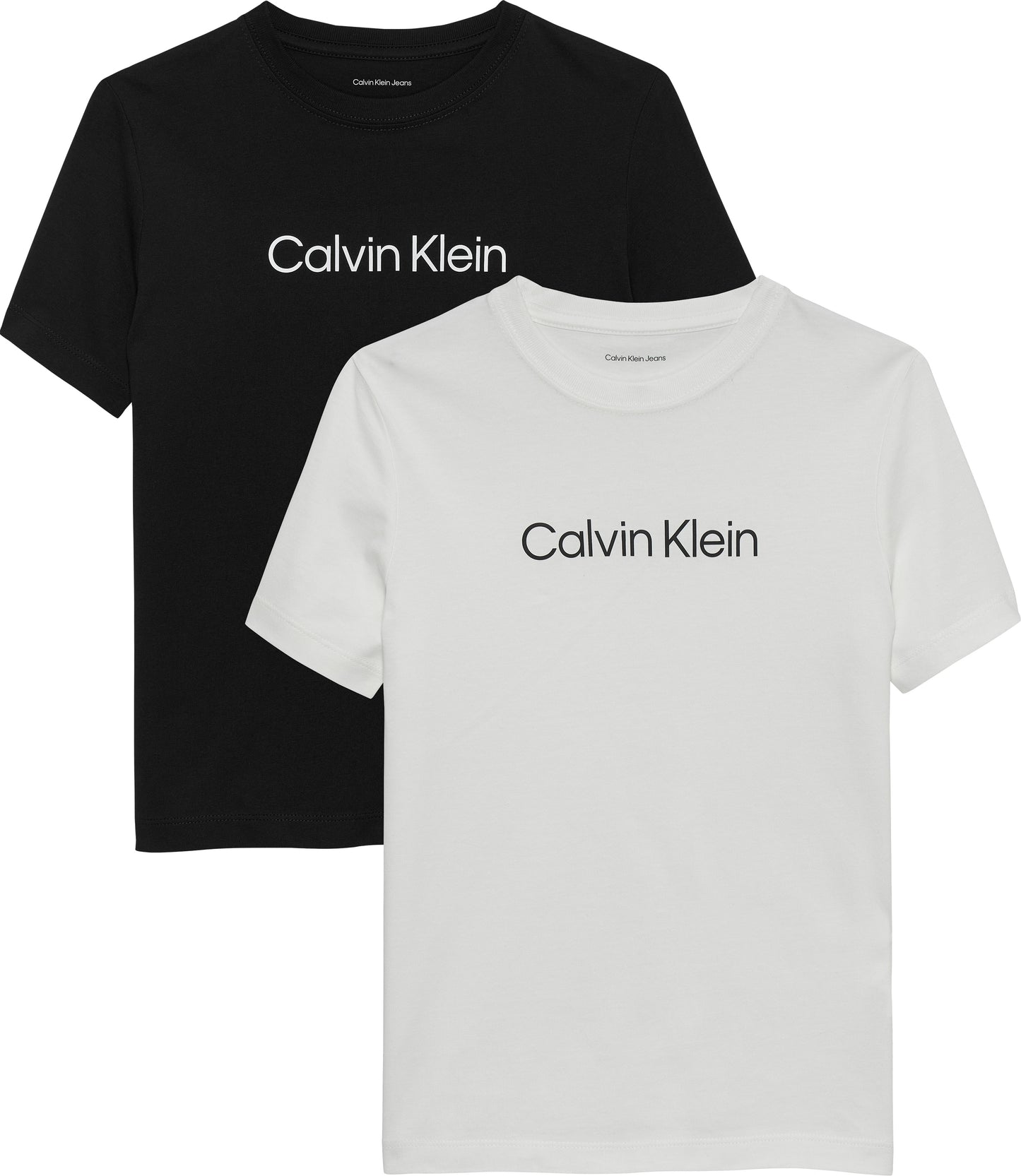 Set due t-shirt da ragazzo con logo lettering a contrasto sul davanti  IU0IU0069001R