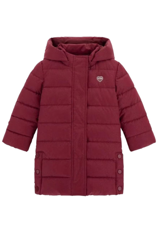 Giubbotto lungo da bambina con bottone a pressione sul fondo K5BL05WGIW0