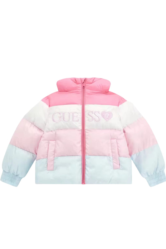 Giubbotto pesante da neonata e bambina con fasce multicolor  K5YL01WEGY0