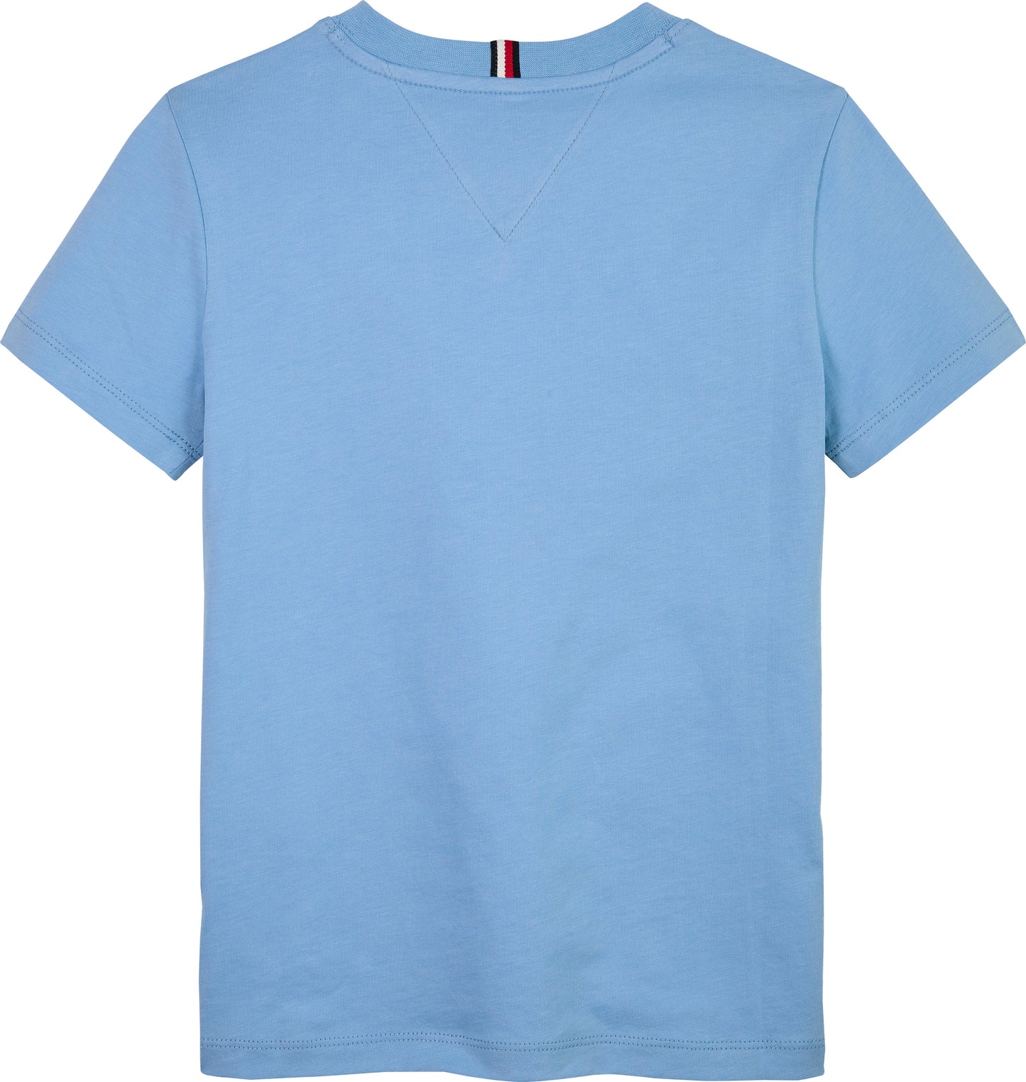 T-shirt girocollo da bambino e ragazzo con stampa con bandiera e logo lettering stampata sul davanti KB0KB09725C14