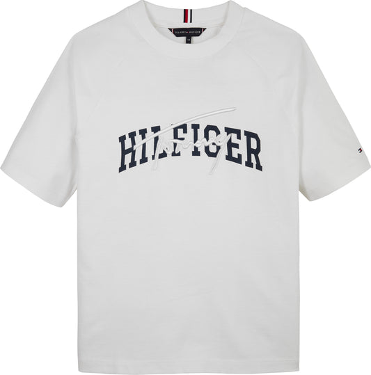 T-shirt girocollo da ragazzo con mix logo lettering KB0KB09726YBR