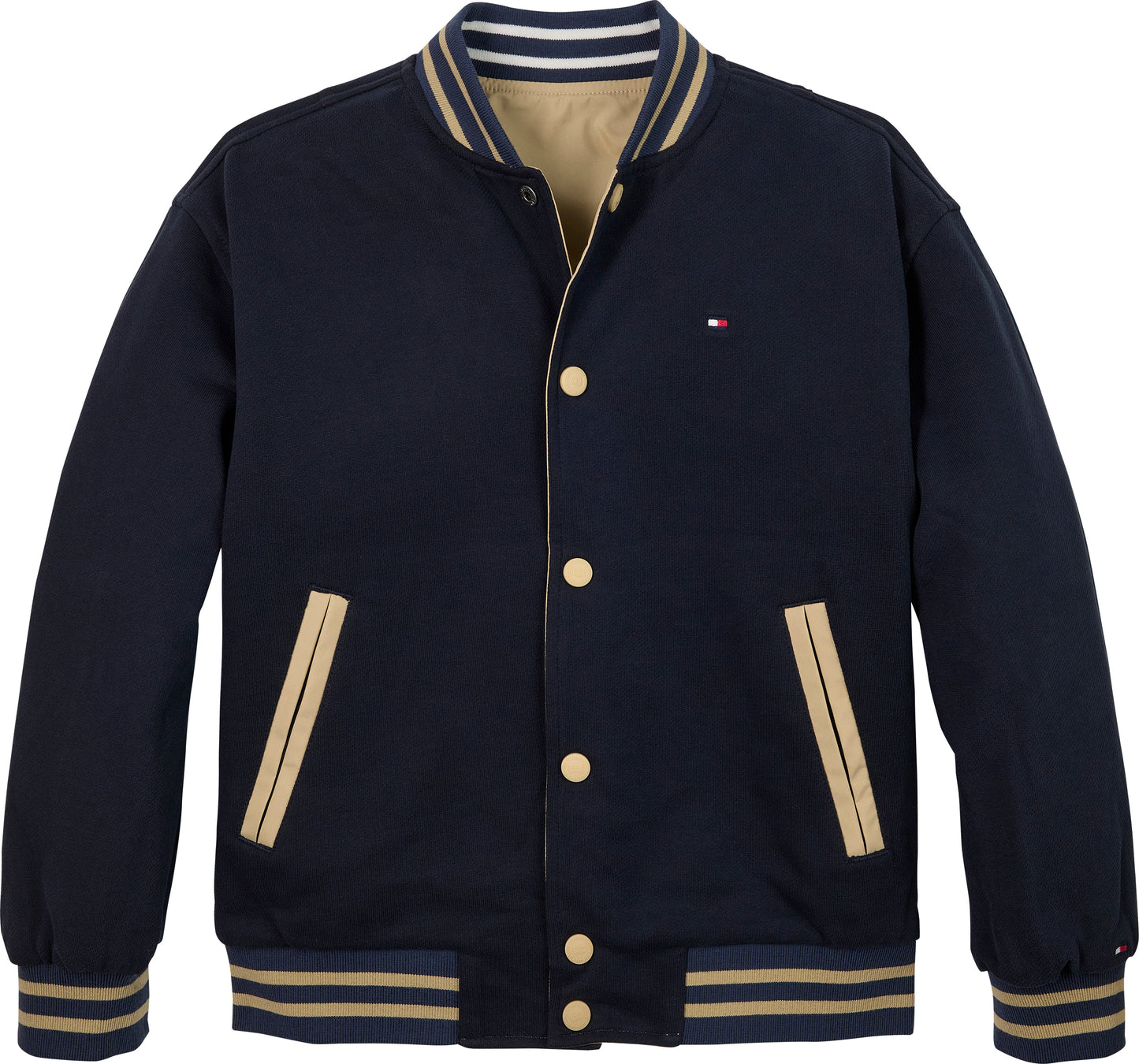 Giacca bomber da ragazzo reversibile con logo sul retro KB0KB09740AB9