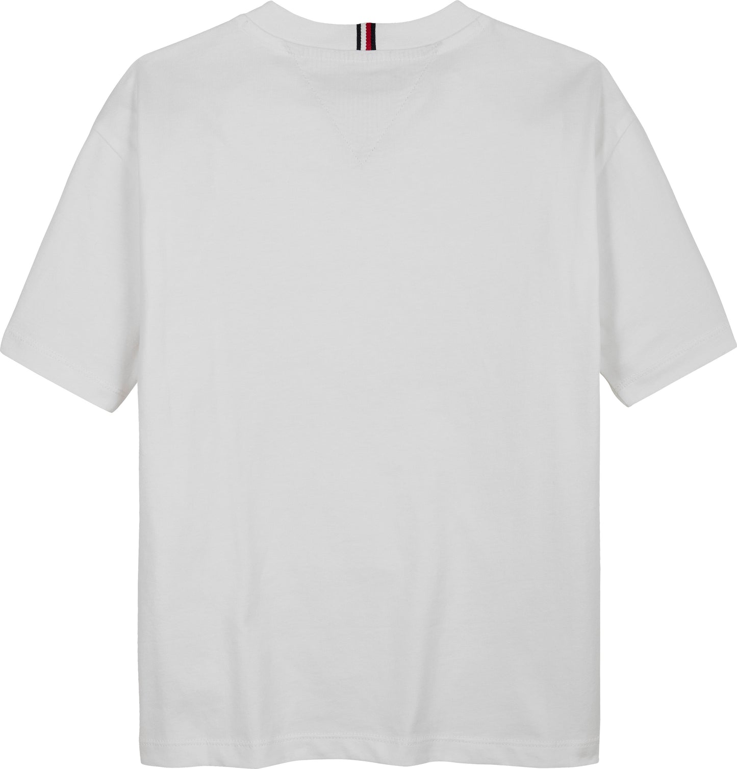 T-shirt girocollo da bambino e ragazzo con maxi logo lettering ricamato ton sur ton KB0KB09799YBR