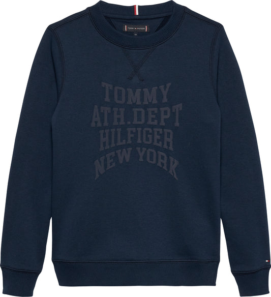 Felpa girocollo da bambino con maxi stampa con logo lettering ton sur ton (4 e 5 anni) KB0KB09893C1G