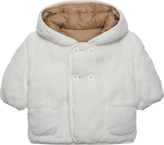 Giubbino da neonata reversibile in ecopelliccia con cappuccio KN0KN02064GUQ