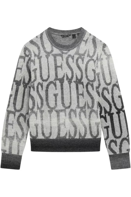 Maglione da ragazzo con multi logo lettering all over L5BR12Z0500