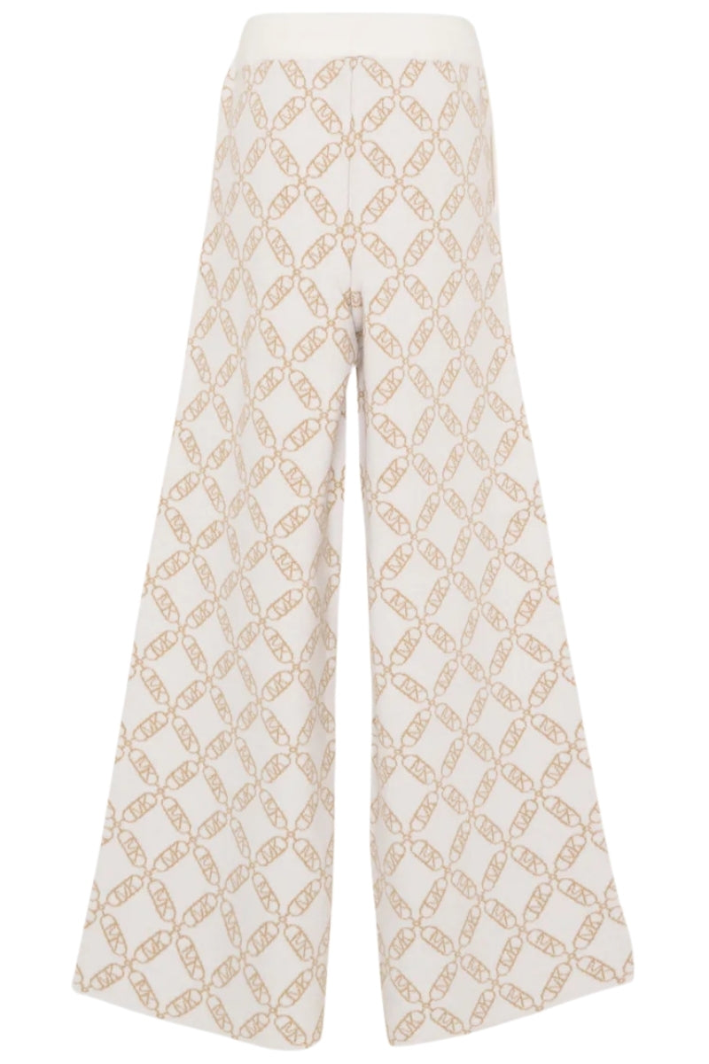 Pantaloni da bambina e ragazza in maglia con logo monogram all over R30452