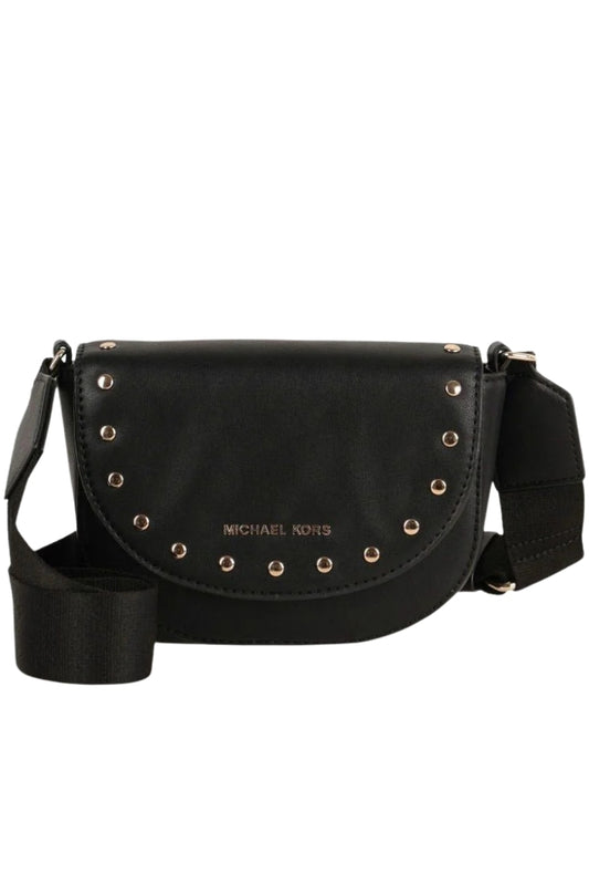 Borsa a tracolla da ragazza con borchie e chiusura con patta R30527