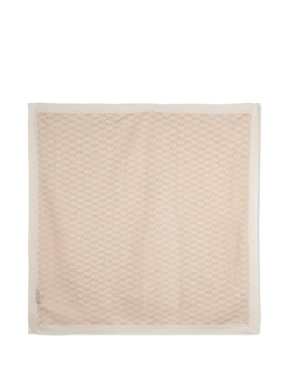 Copertina da neonata in lana jacquard con logo monogram all over R30529