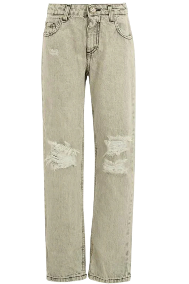 Jeans da bambina e ragazza con strappi frontali RBA25240JE