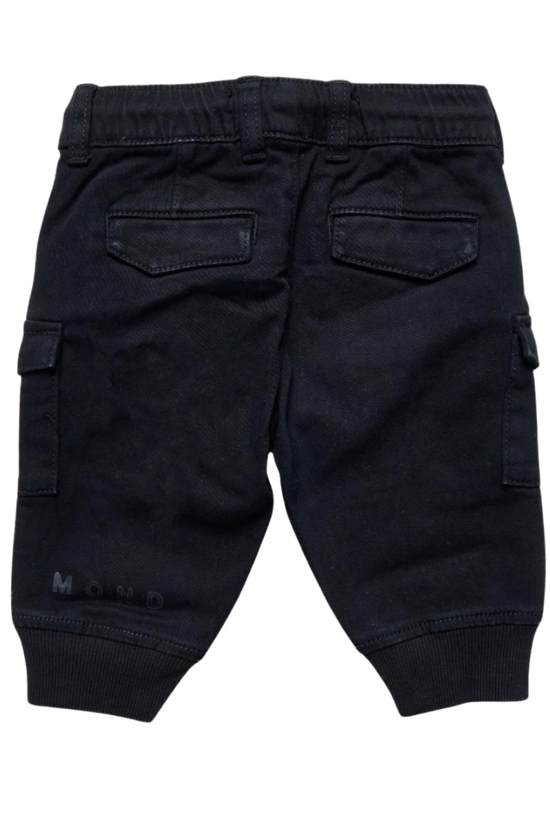 Pantaloni cargo da neonato con dettagli ton sur ton RIA25042PA