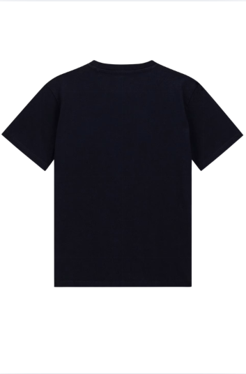 T-shirt da ragazzo in jersey di cotone con maxi triangolo loggato ricamato sul davanti L6RI15K8HM4