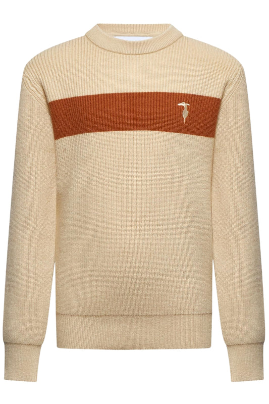 Maglione da bambino con banda a contrasto colore TBA25019MA