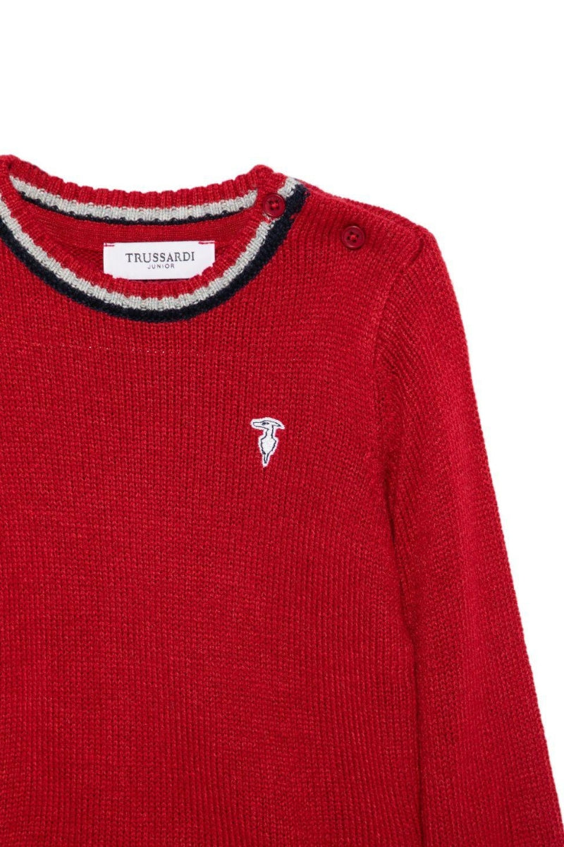 Maglione da neonato con maxi logo lettering sul fondo TIA25051MA