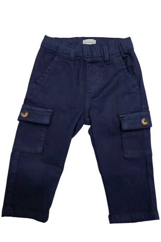 Pantaloni cargo da neonato in cotone elasticizzato TIA25086PA