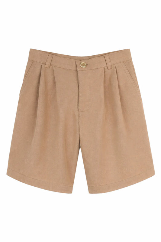 Shorts da ragazza in cotone con dettagli plissettati R30565/263
